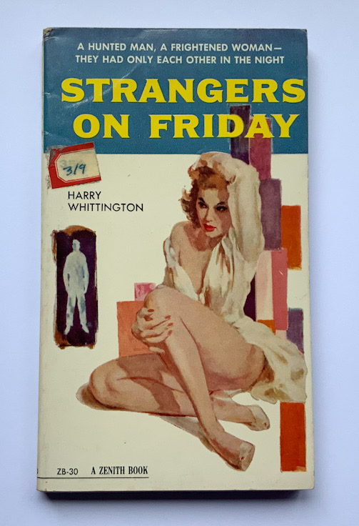 STRANGERS ON FRIDAY U.S. crime pulp fiction book 1959